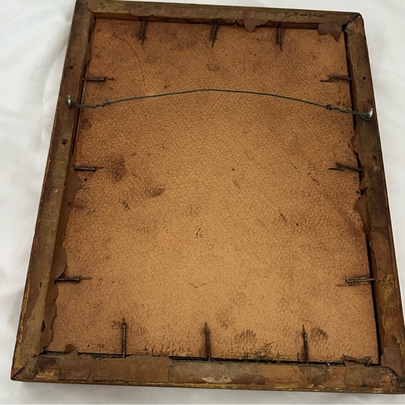 Vintage antique frame print Hope by George Frederic Watts art print litho 8x10 - Picture 3 of 16